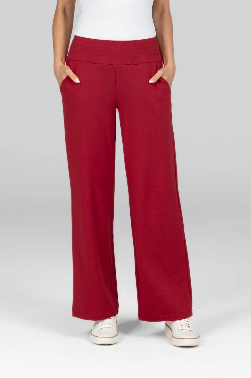 GEMMA TERRY PANT: RED