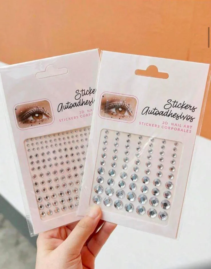 Glam Hair & Face Rhinestone Stickers