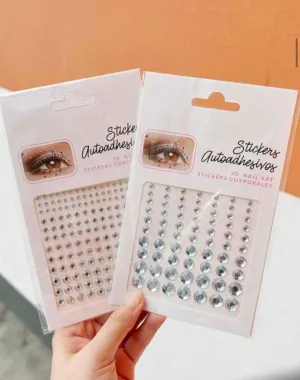 Glam Hair & Face Rhinestone Stickers