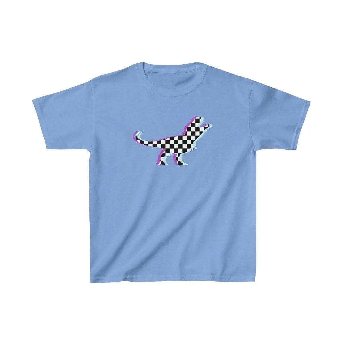 Glitch Aesthetic TRex Checker T-Shirt Kids