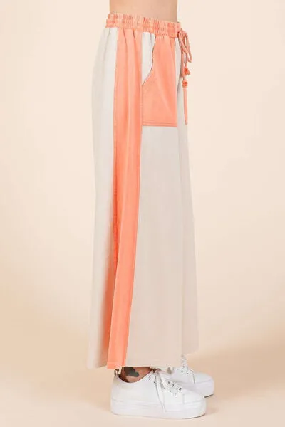 Hazel Blues® |  Mittoshop Color Block Wide Leg  Pants