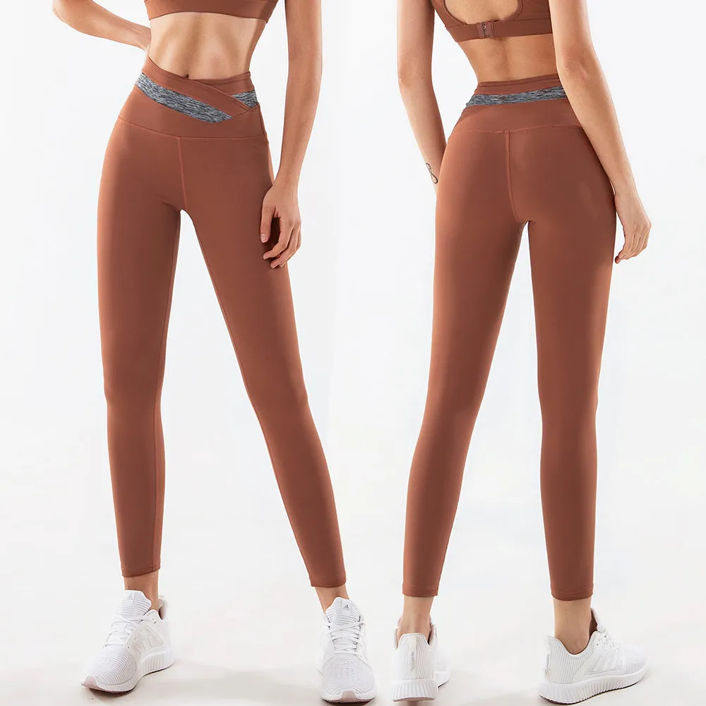 High Quality Breathable Sports fitness Women Yoga Pants Stretchy Leggings