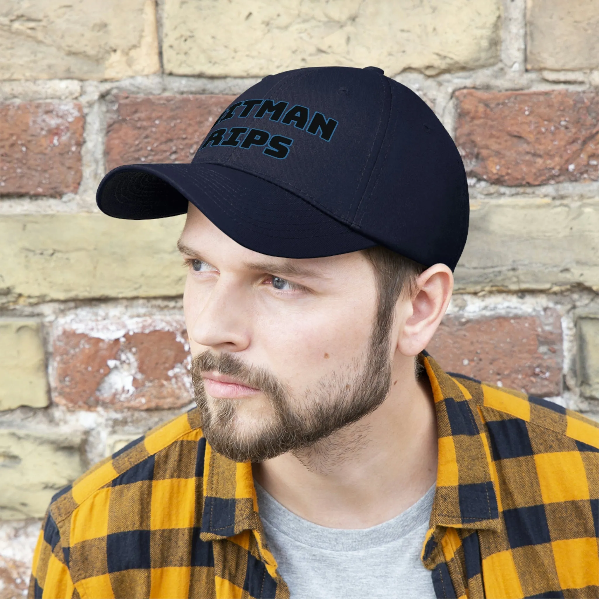 Hitman Rips Twill Hat Blue Border