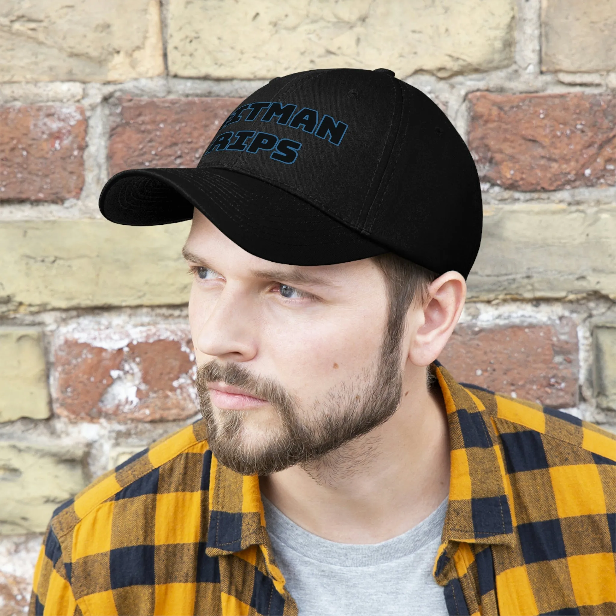 Hitman Rips Twill Hat Blue Border