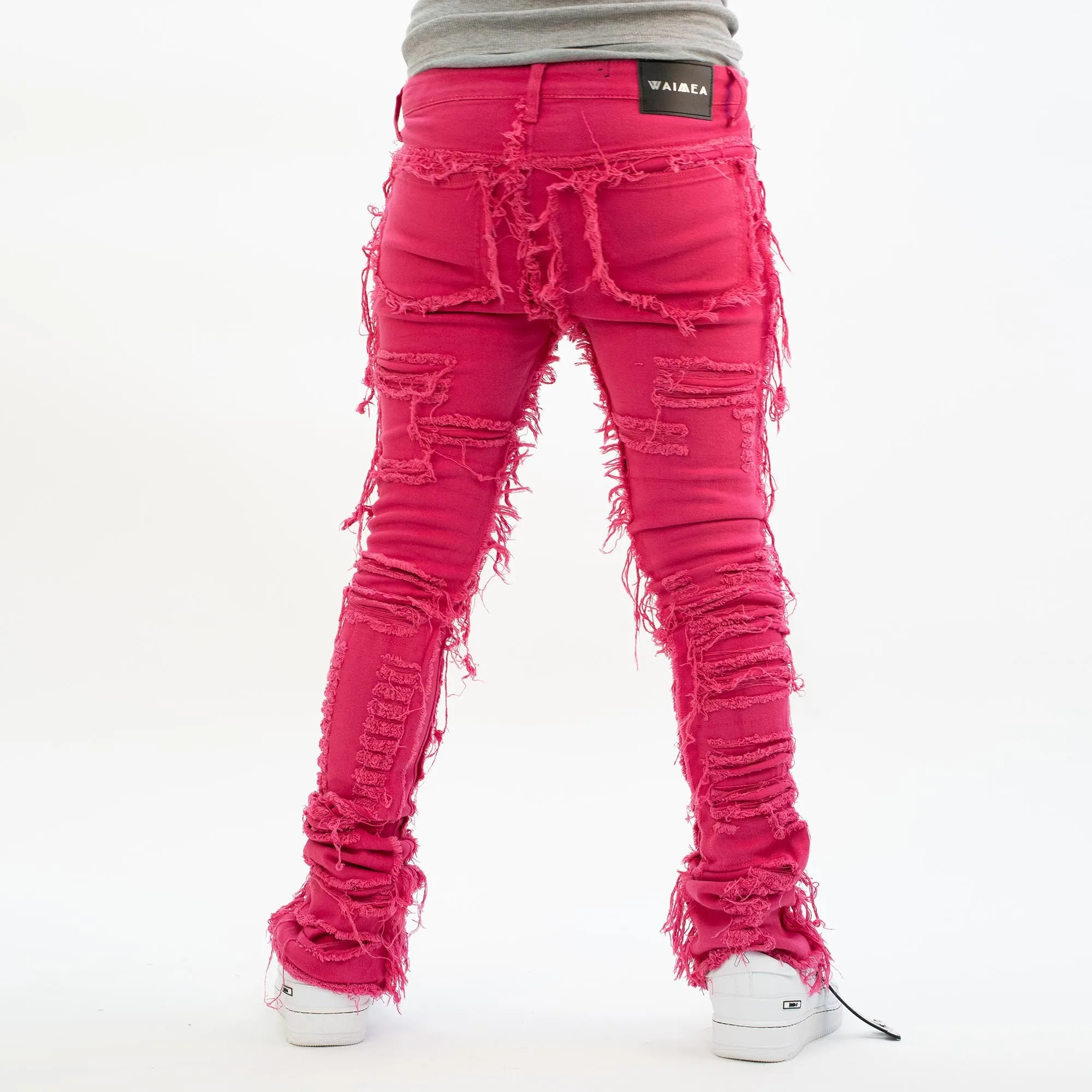 HOL STACKED DENIM (LASER PINK)