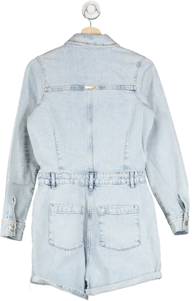 Holland Cooper Light Stone Wash Utility Playsuit UK 10