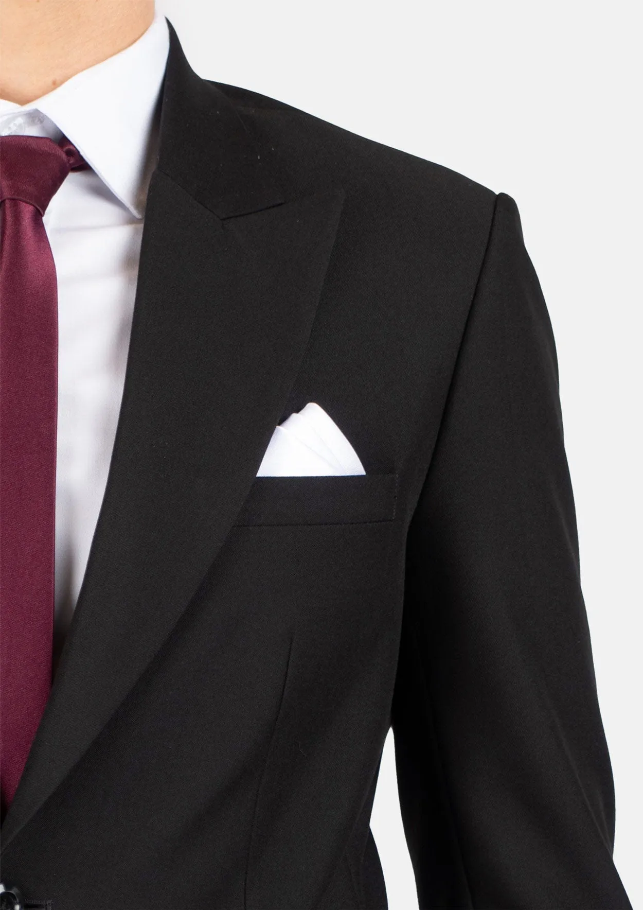 Hudson Midnight Black Stretch Suit