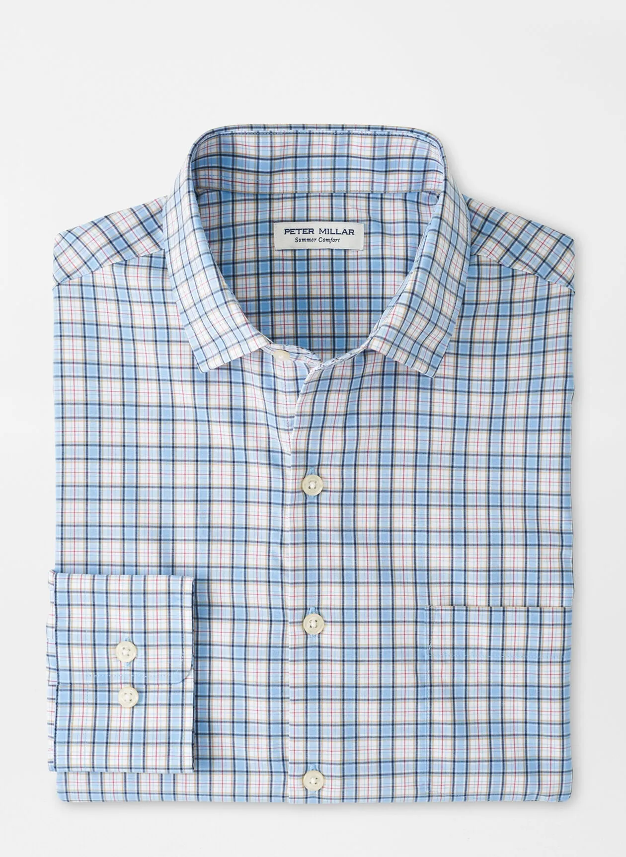 Hulbert Performance Poplin Sport Shirt (Cottage Blue)