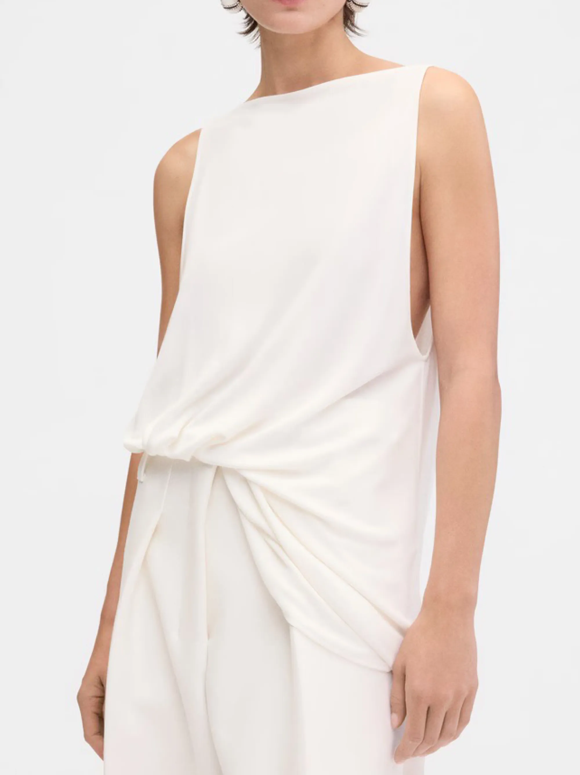 Jacquemus The Peplo Top in White