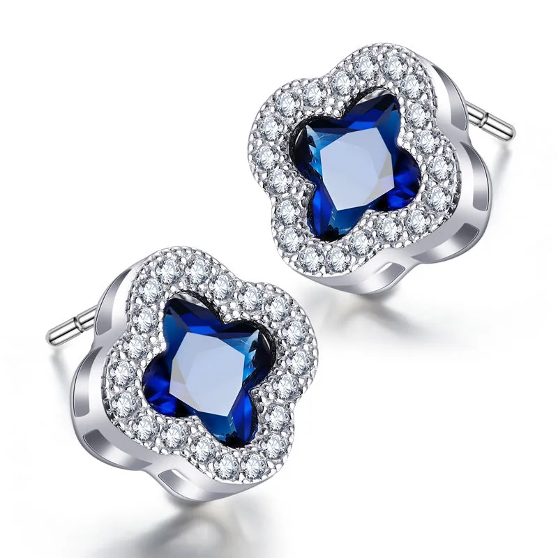 Jemmin High Quality Fine Sterling Silver Stud Earrings For Women Wedding Engagement Jewelry Brincos Bijoux