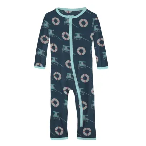 KicKee Pants Deep Sea Lifeguard Coverall with Zipper