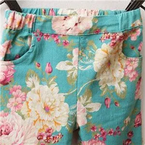 Kids Leggings Summer Girl Legging Floral Skinny Pencil Pants for Girls Children Pants