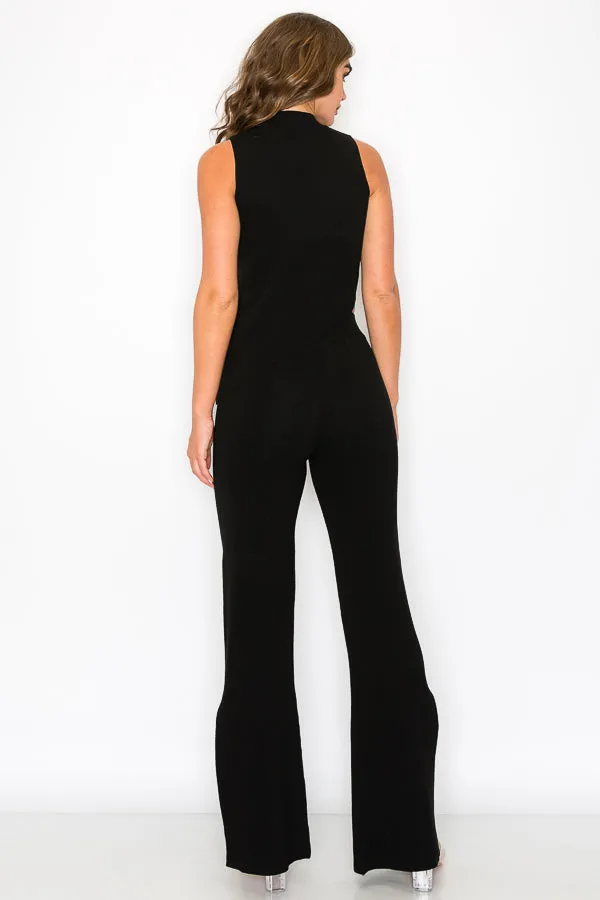 Knit Asymmetric Hem Top and Bottom Set