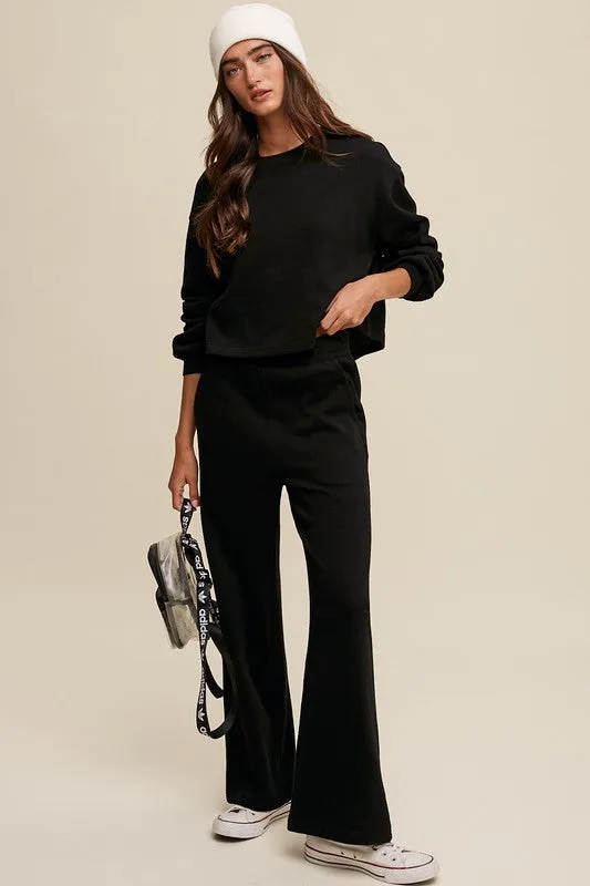 Knit Sweat Top and Pants Lounge Set (Various colors), Le Lis