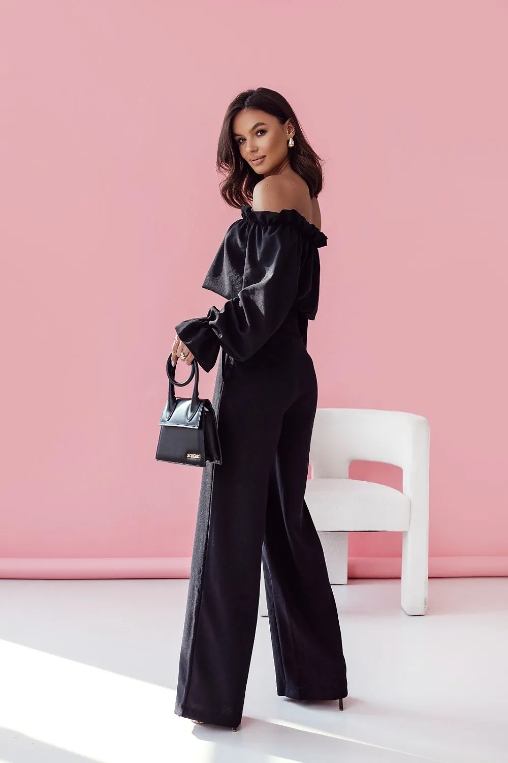 LaBalancia classic style blouse with trousers set