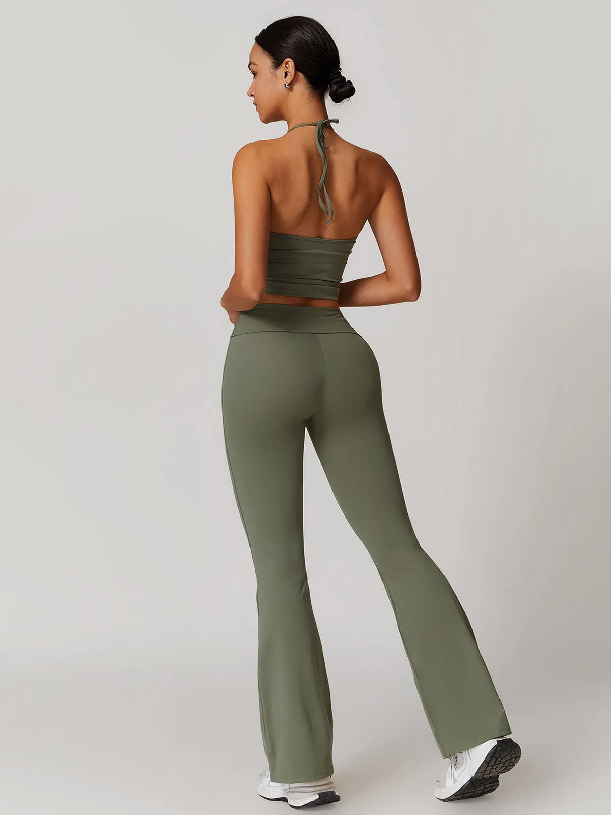 Lace Up Active Pants Set