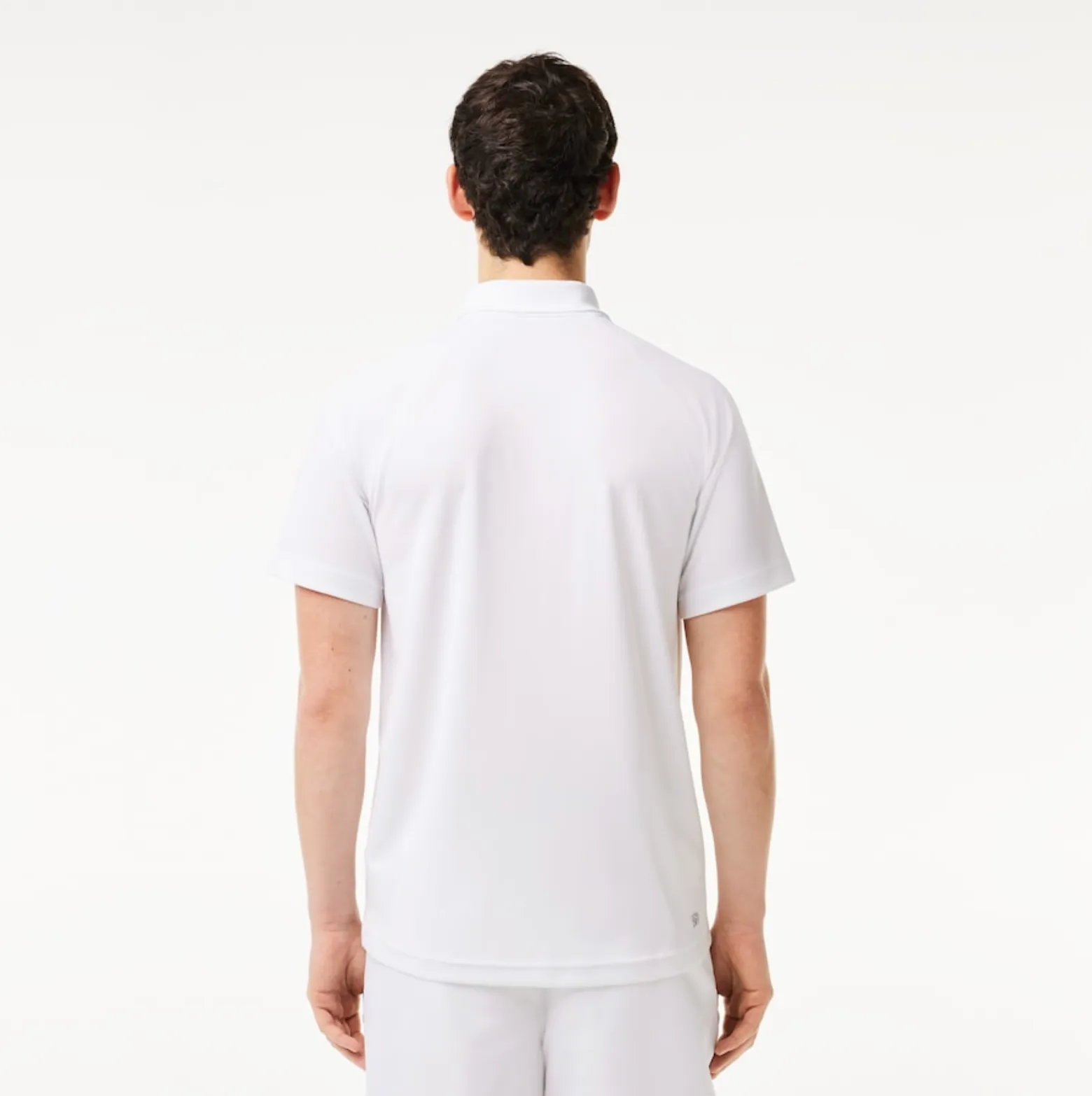 Lacoste Men's Sport Abrasion-Resistant Interlock Polo White