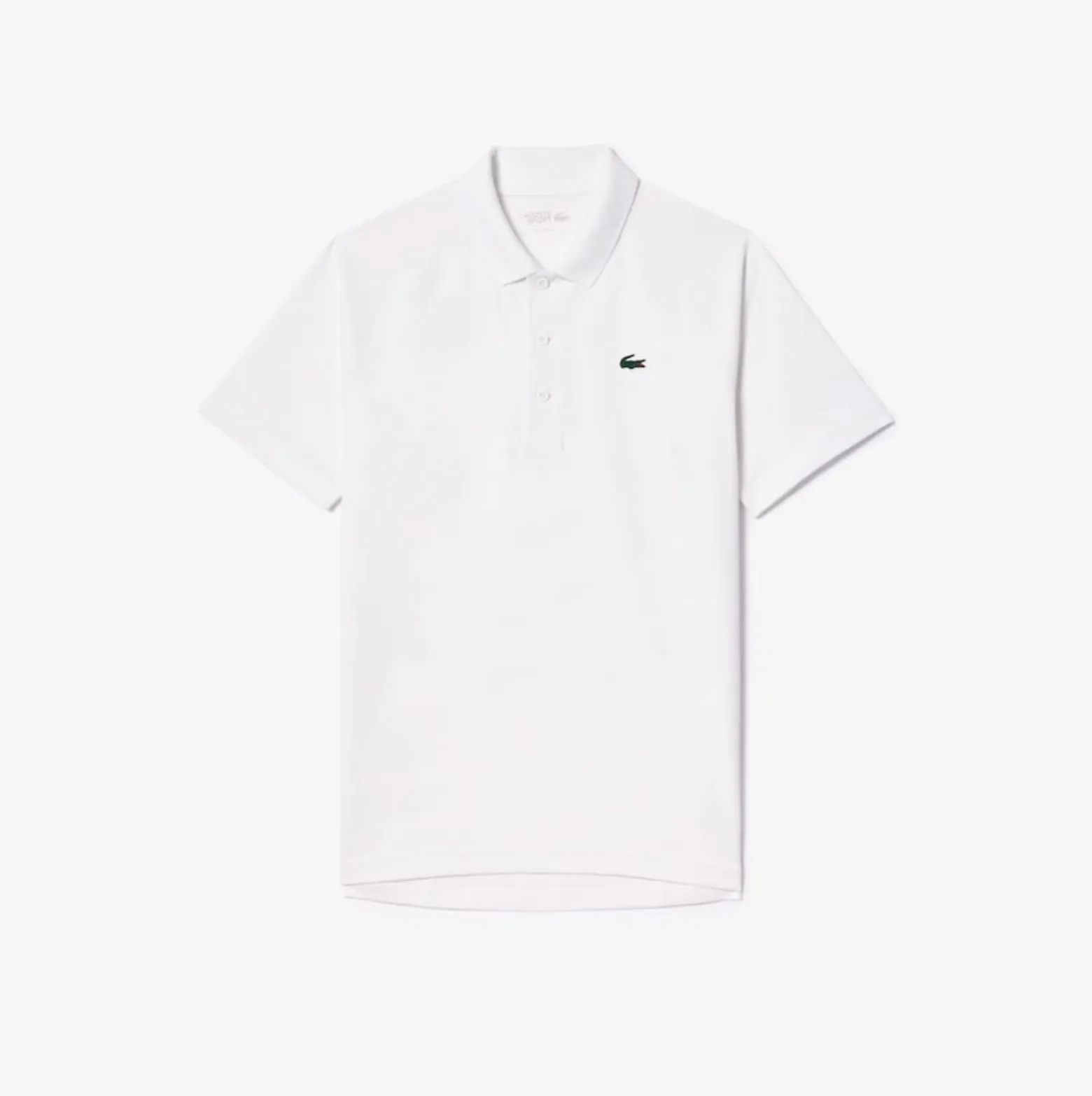Lacoste Men's Sport Abrasion-Resistant Interlock Polo White