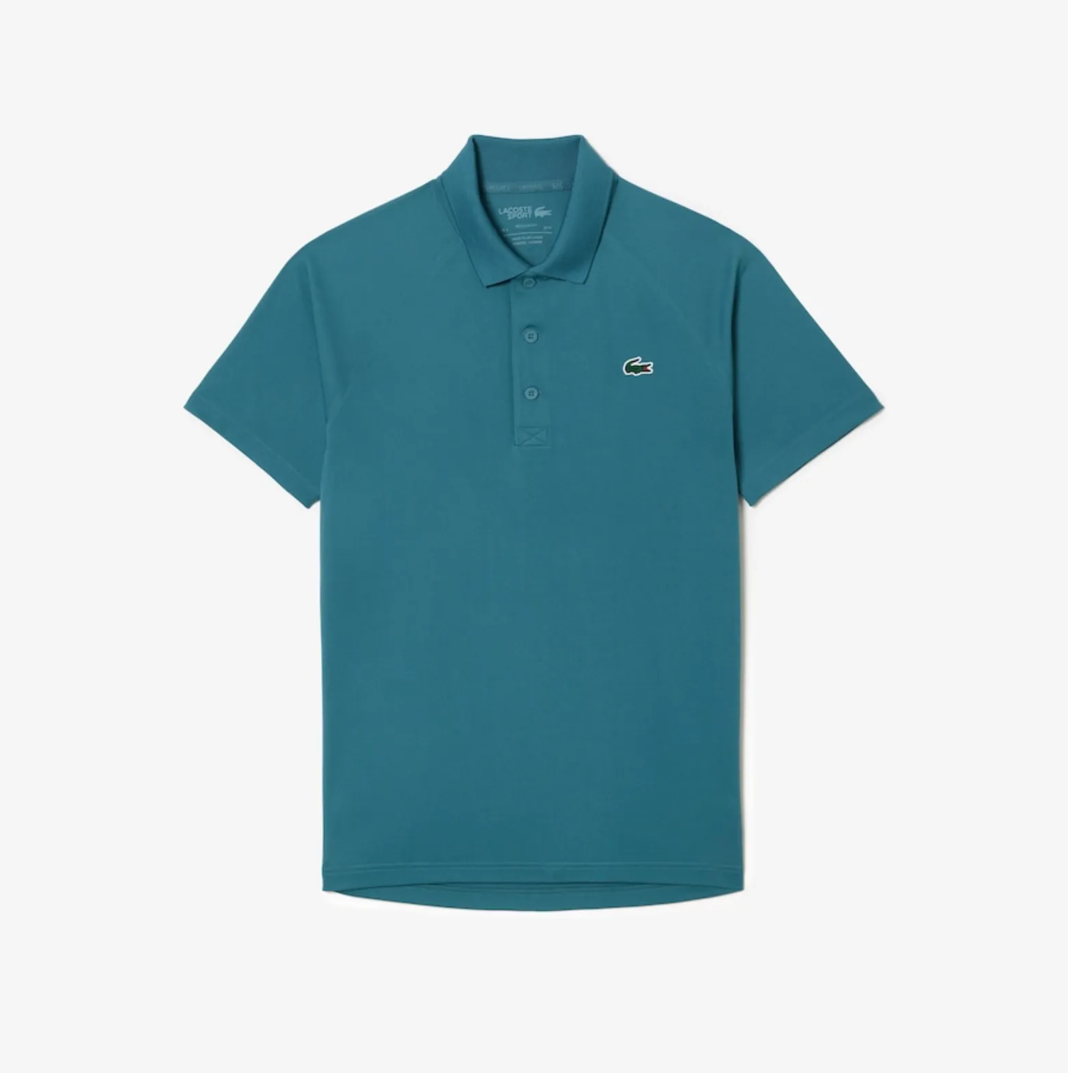 Lacoste Men's Sport Abrasion-Resistant Interlock Polo White