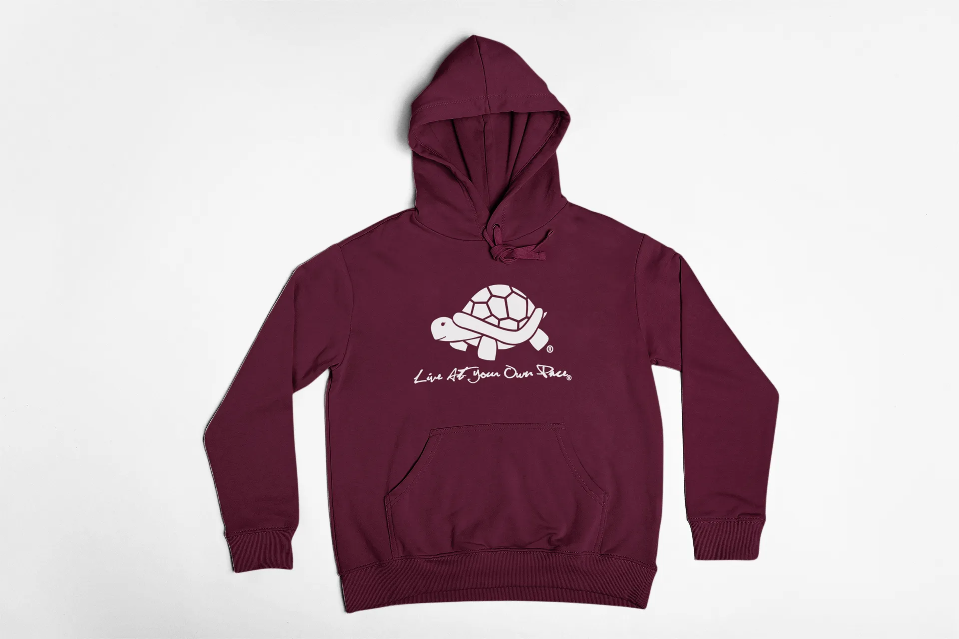 LAYOP Turtle Hoodie [Maroon/White]