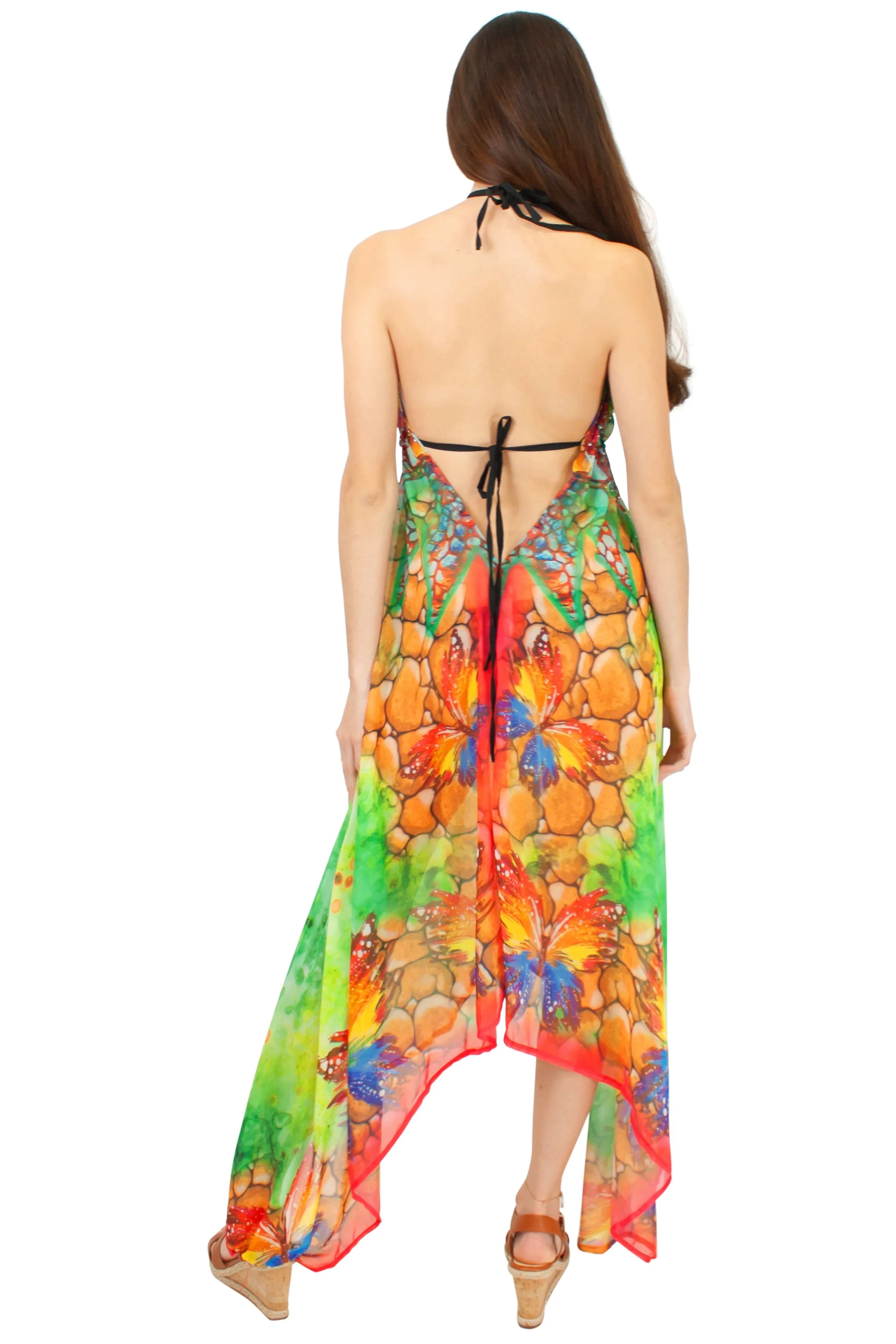 LD-104 Dress in Blue Mix