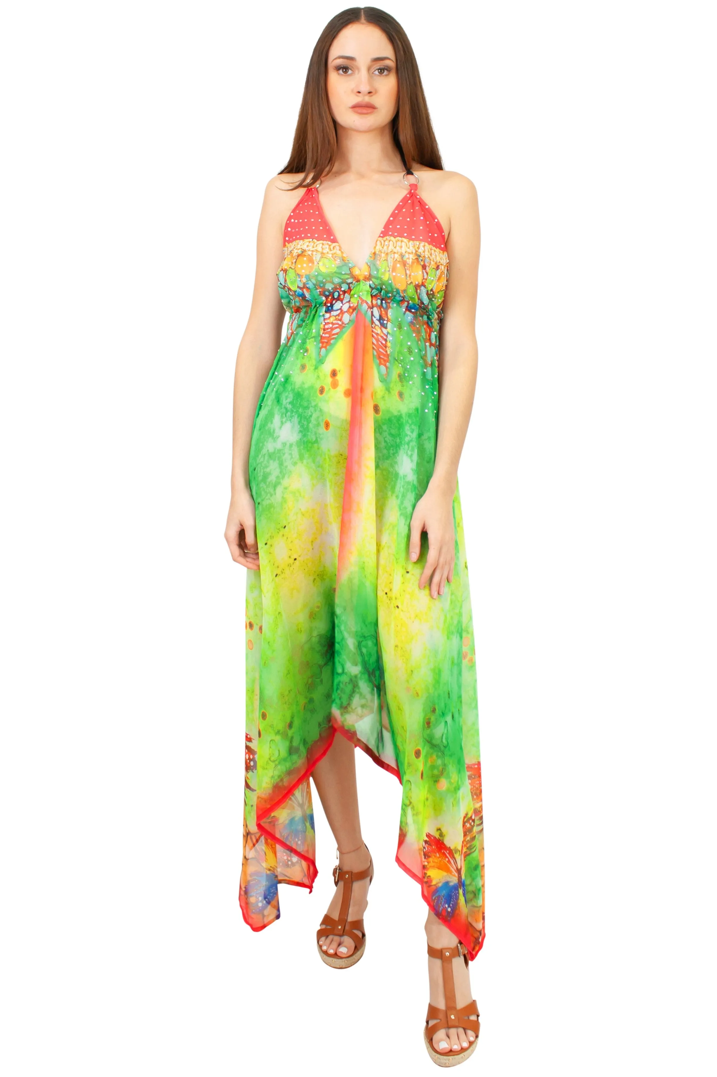 LD-104 Dress in Blue Mix