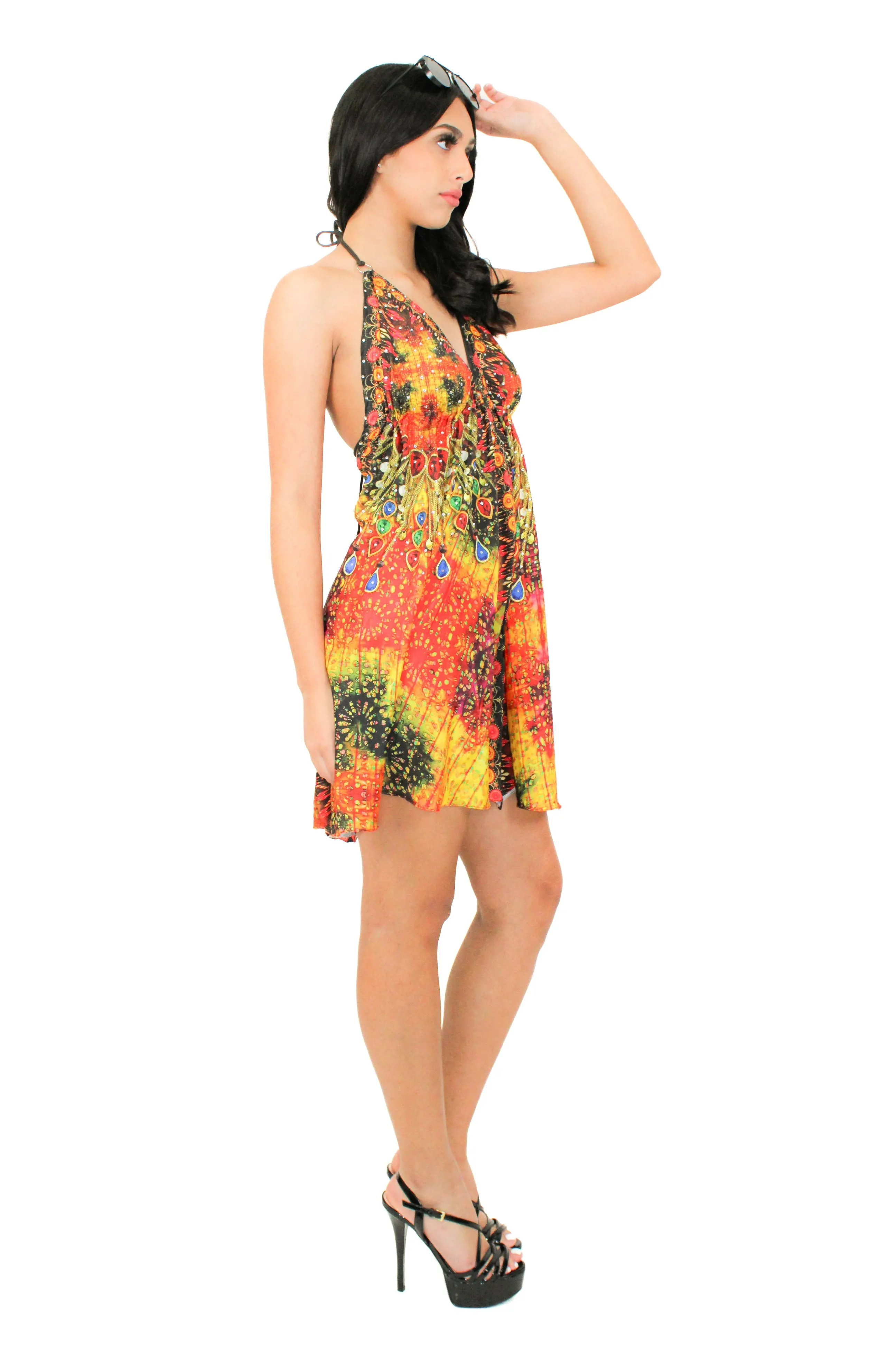 LD-15 Dress in Green Mix