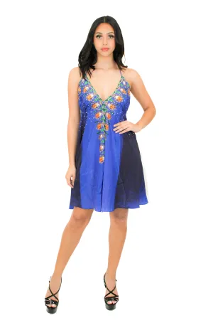 LD-15 Dress Royal Blue Mix