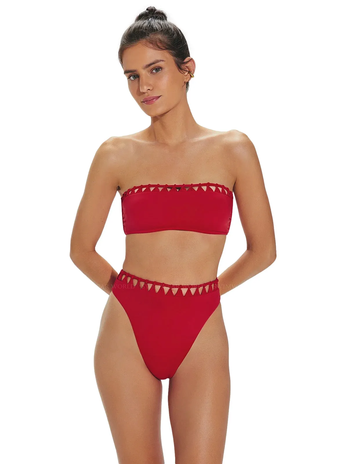 Leeza Bandeau-Leeza Hot Pants Bikini ::RET