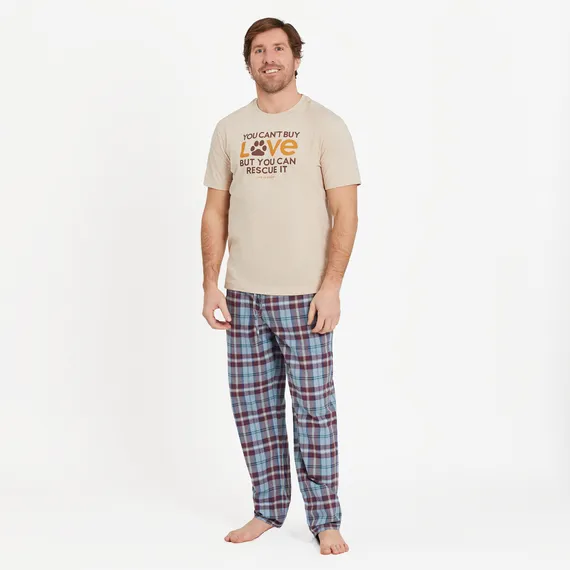 Life is Good Men's Plaid Sleep Pants