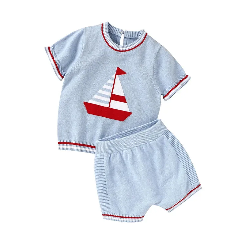 Little Golfer Knitted Set