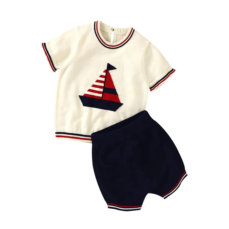 Little Golfer Knitted Set