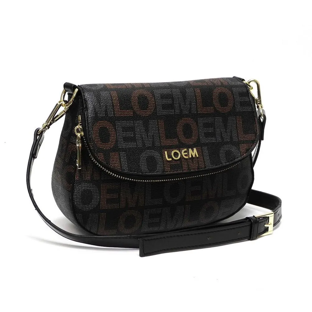 LOEM signature beige cream white cross-body shoulder Bag wallet set pockets
