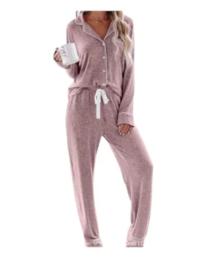 Long-Sleeved Shirt and Pants Women's Pyjama Set