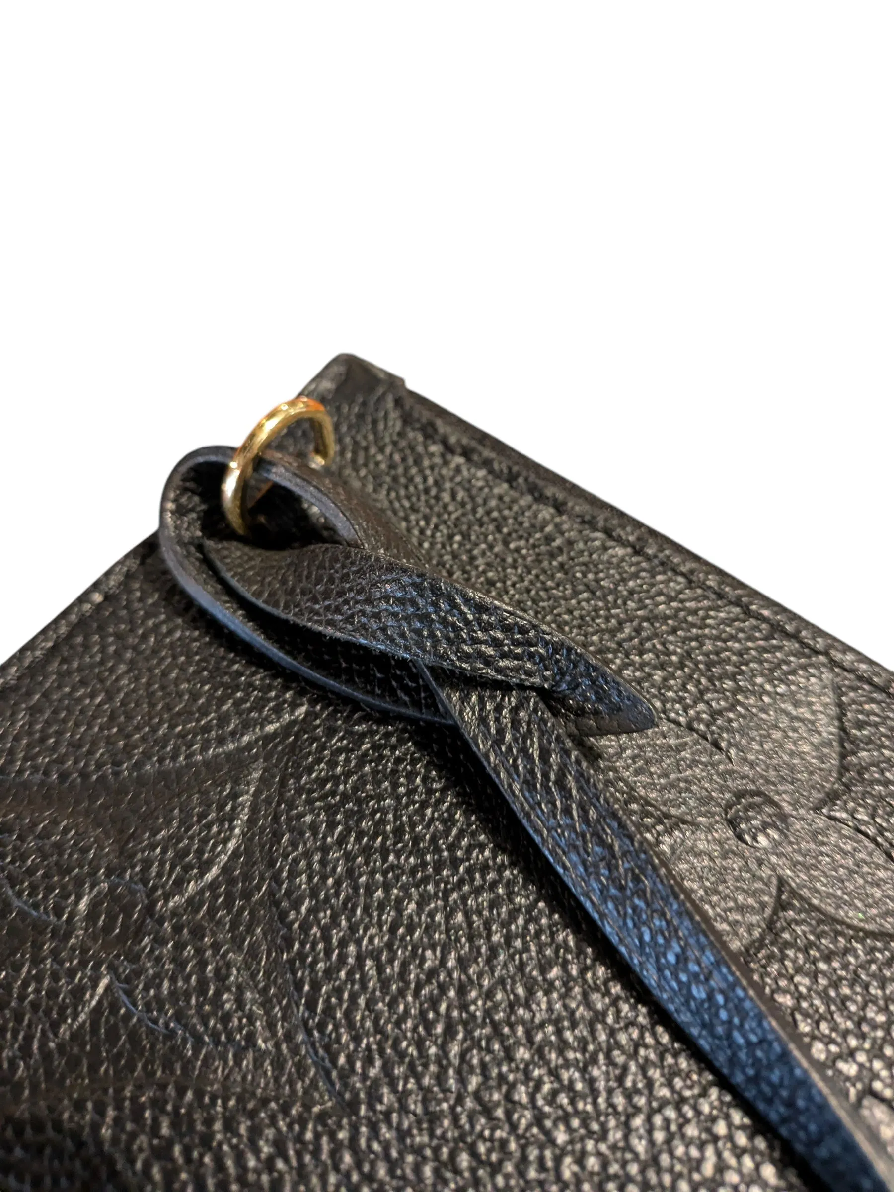 Louis Vuitton Monogram Black Empreinte Leather Pochette Clutch