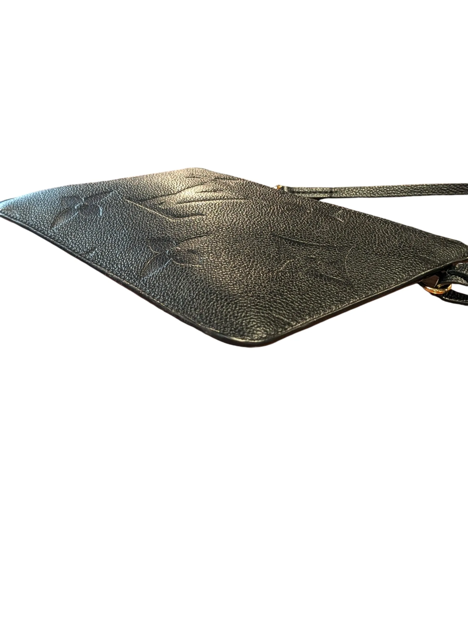 Louis Vuitton Monogram Black Empreinte Leather Pochette Clutch