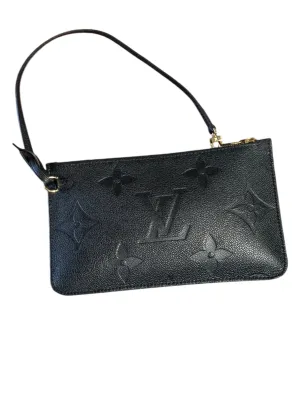 Louis Vuitton Monogram Black Empreinte Leather Pochette Clutch