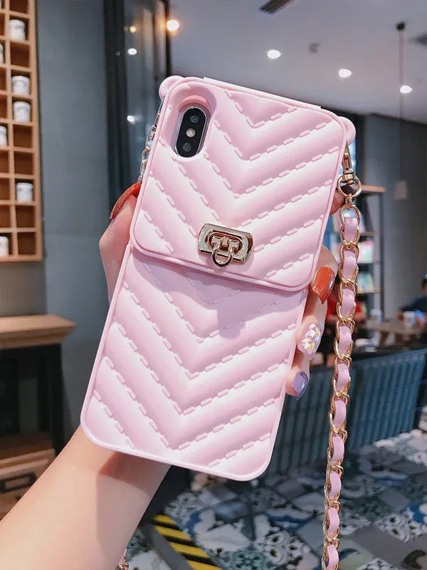 Luxurious Portable Phone Case with Trendy Calf