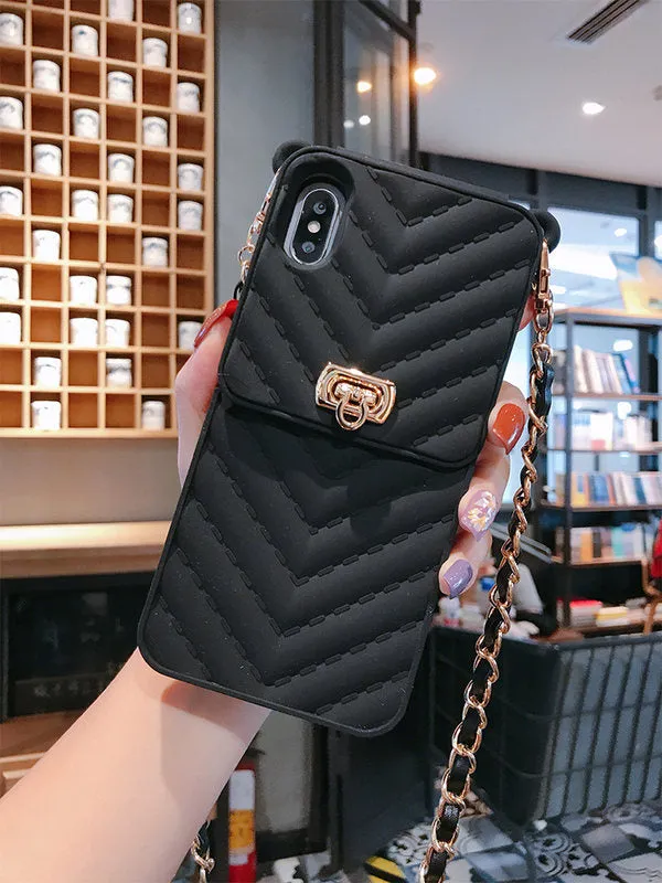 Luxurious Portable Phone Case with Trendy Calf