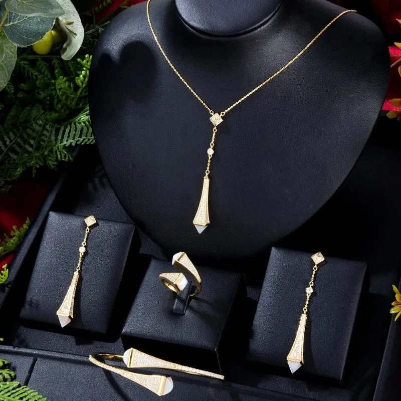 Luxury African Flowers Jewelry Sets For Women Wedding Jewelry