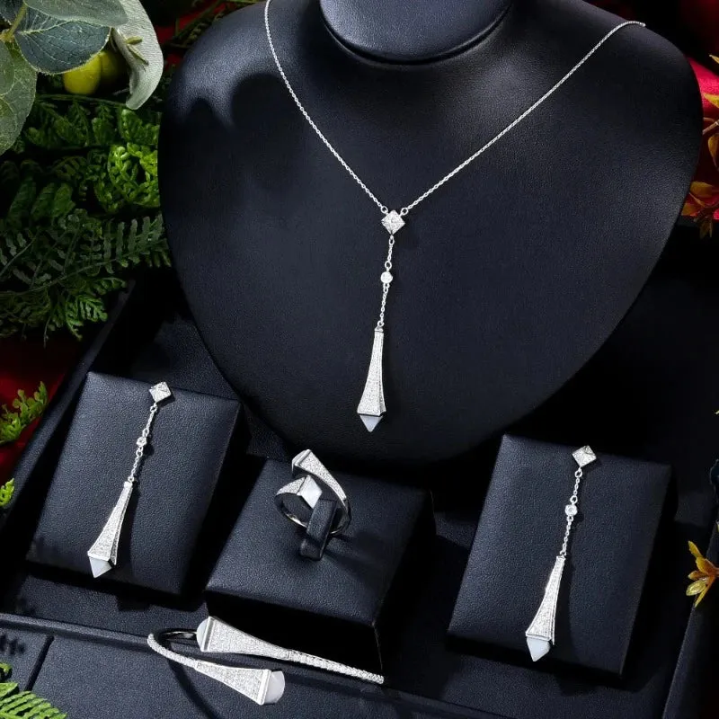 Luxury African Flowers Jewelry Sets For Women Wedding Jewelry