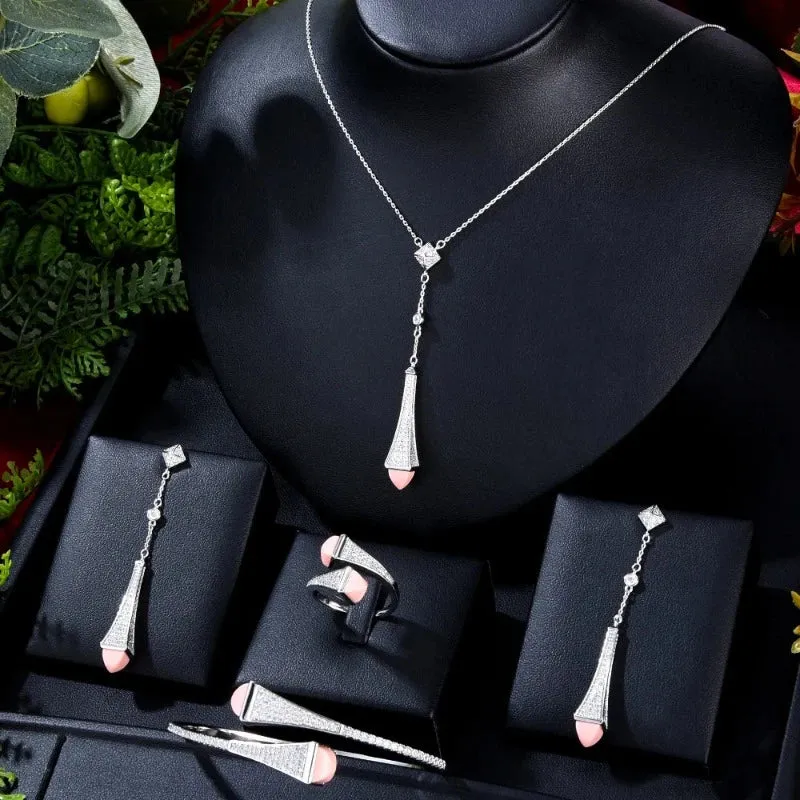 Luxury African Flowers Jewelry Sets For Women Wedding Jewelry
