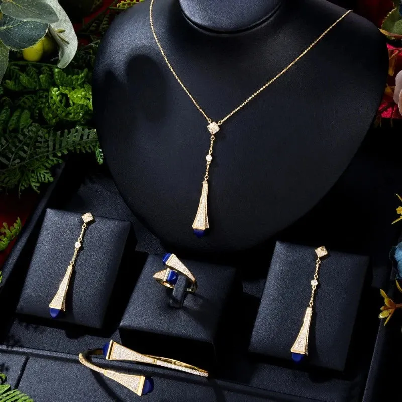 Luxury African Flowers Jewelry Sets For Women Wedding Jewelry