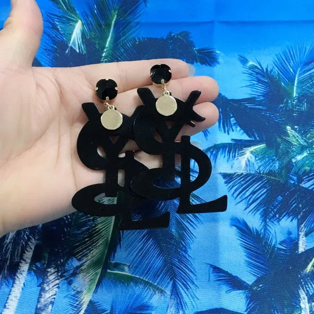 Luxury Animal Fruits Crystal Drop Earrings