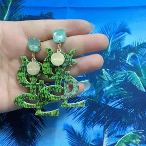 Luxury Animal Fruits Crystal Drop Earrings