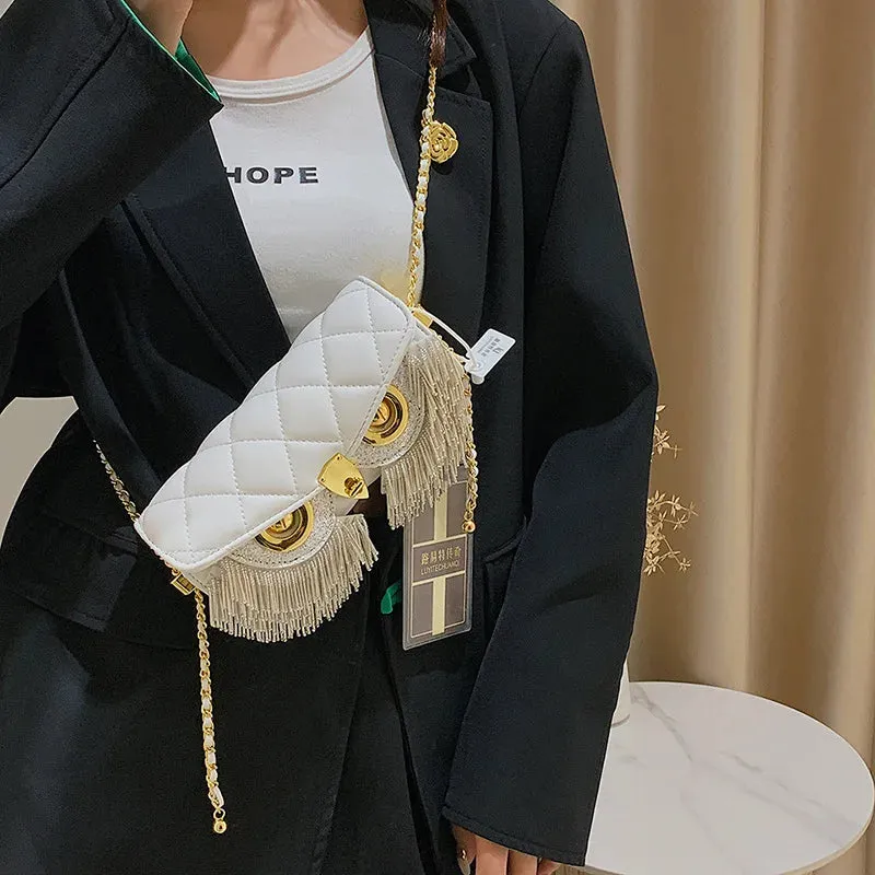 Luxury Designer Handbag Fashion Tassel Crossbody Bag