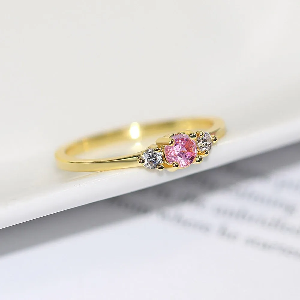 Luxury Emerald Gold Ring For Women Wedding Jewelry