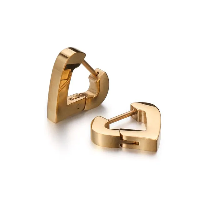 Luxury Triangle Stud Earrings For Women Anniversary Jewelry