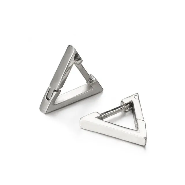 Luxury Triangle Stud Earrings For Women Anniversary Jewelry