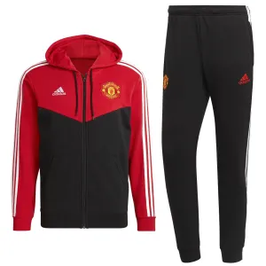 Manchester United Casual 3S hooded presentation tracksuit 2021/22 - Adidas